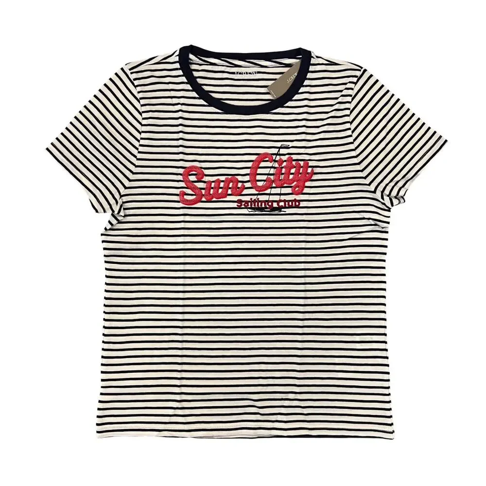 NWT J. Crew Slim-Fit Navy Stripe W/
